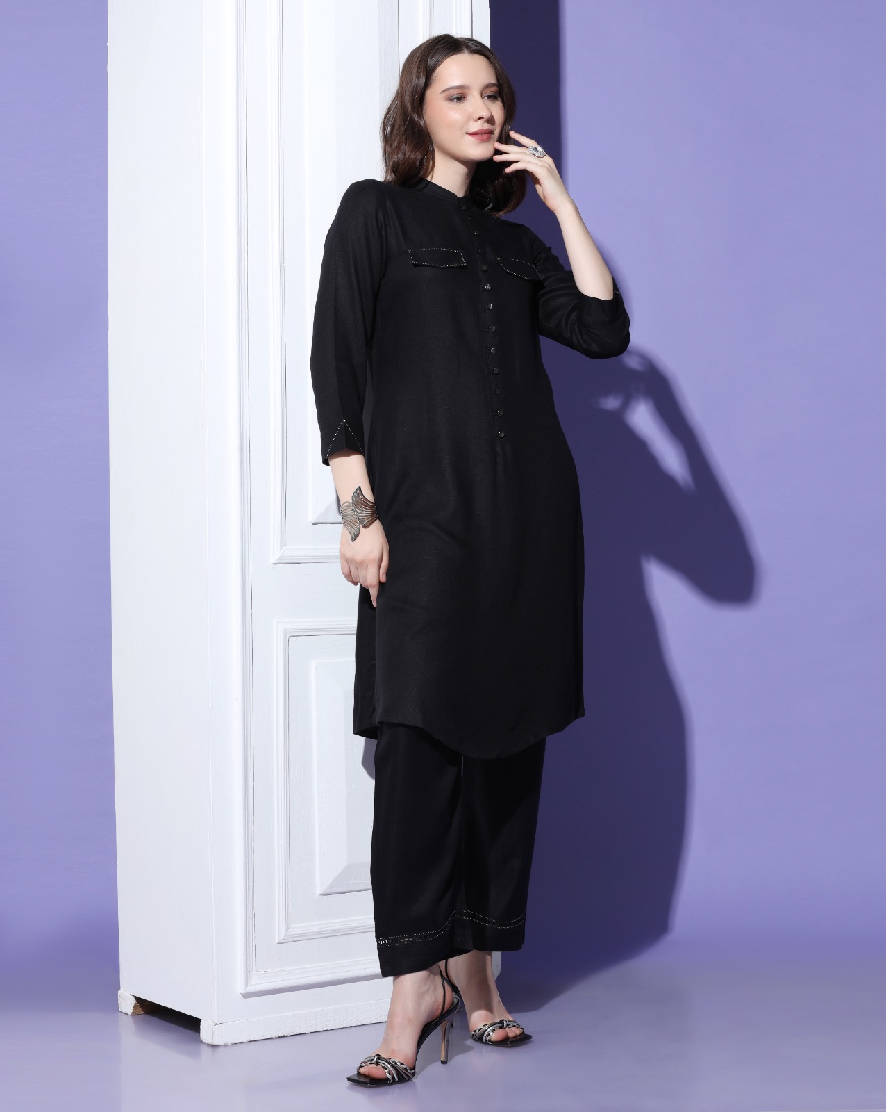 Swarovski coord set Black