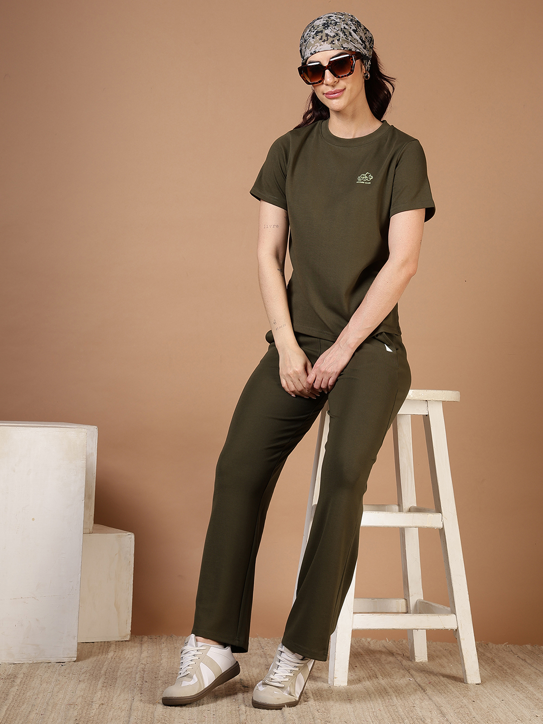 Luxe Core Ribbed Top Olive