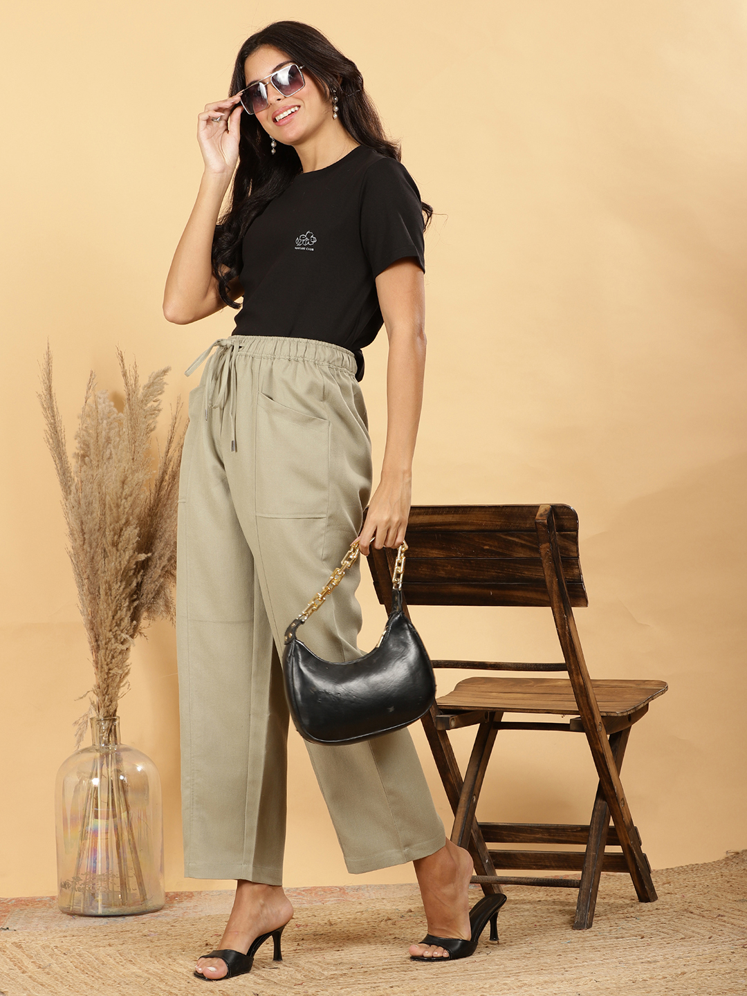 Linen Trousers (TLV-167) Mist