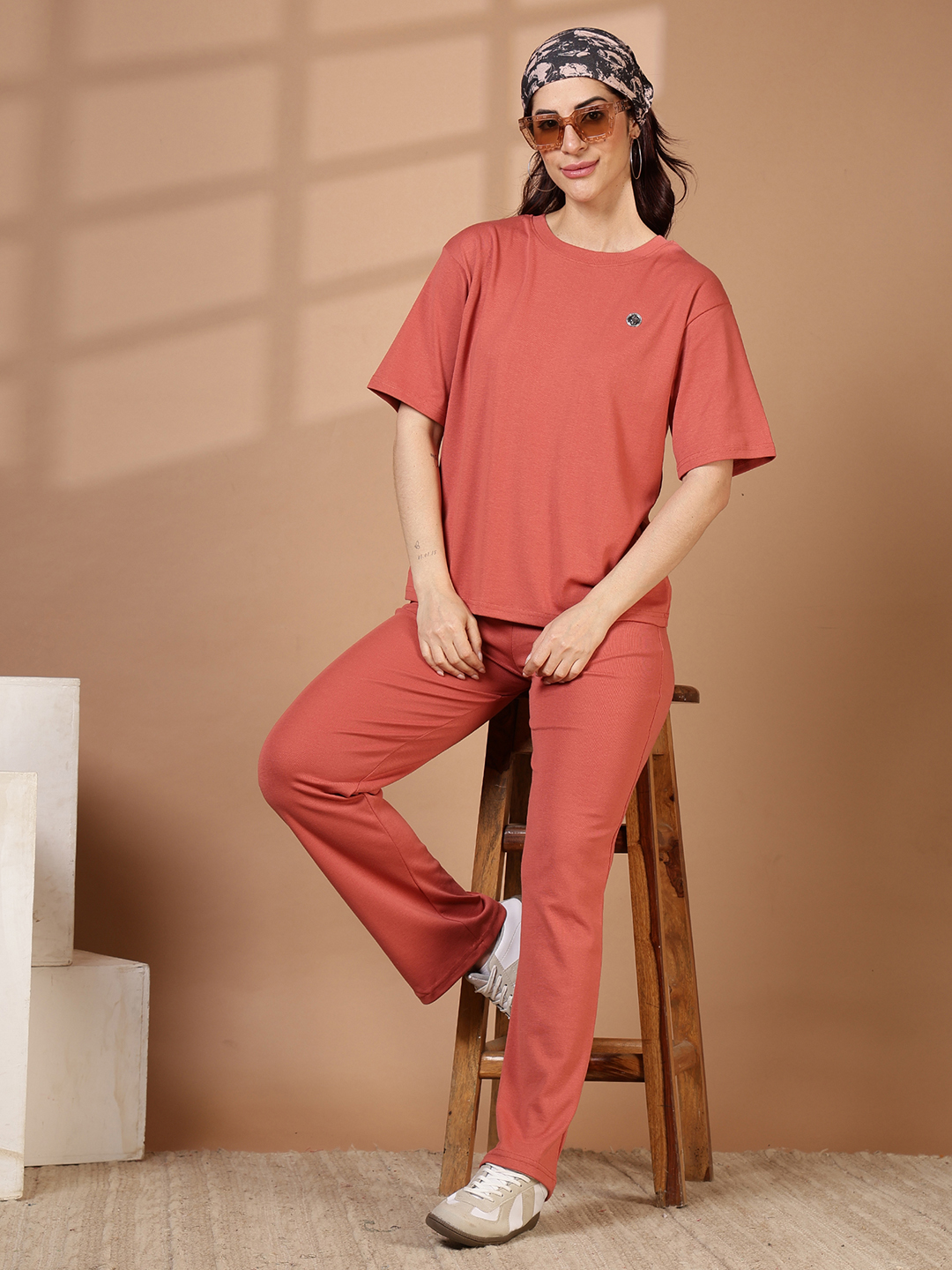 The Structured Air Tees Navy Rust