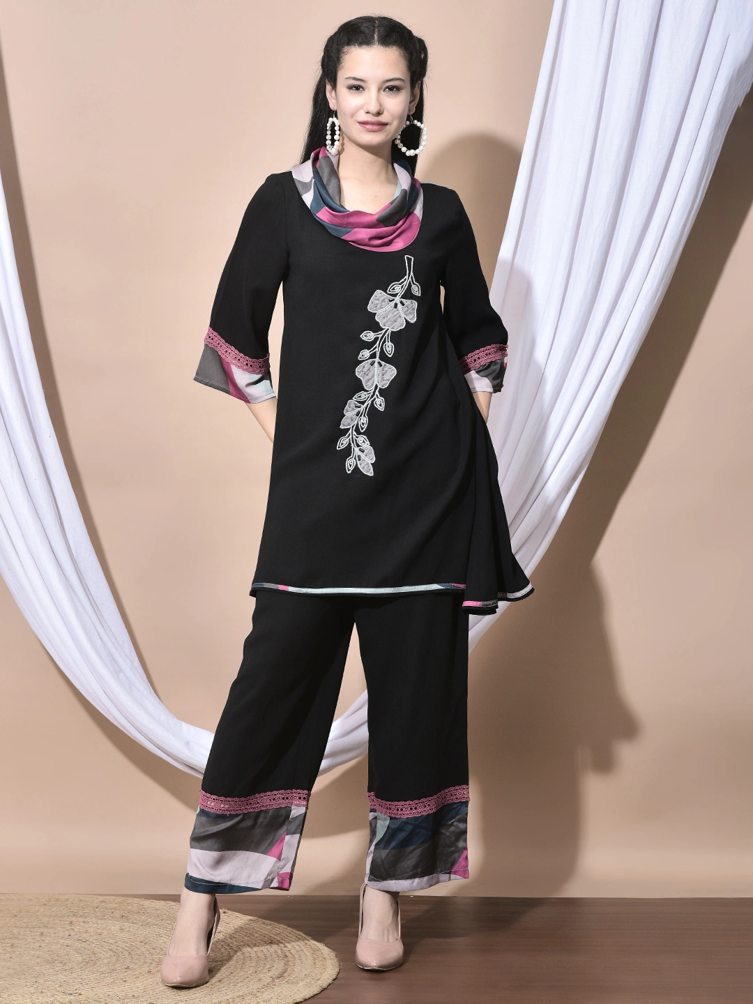 Florette Drape Black