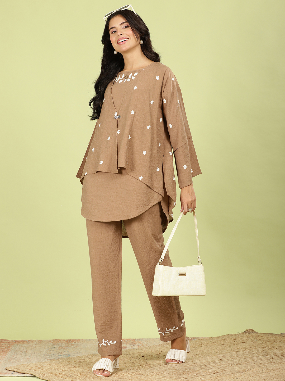 Flora Meadow 3-Piece Summer Set Beige