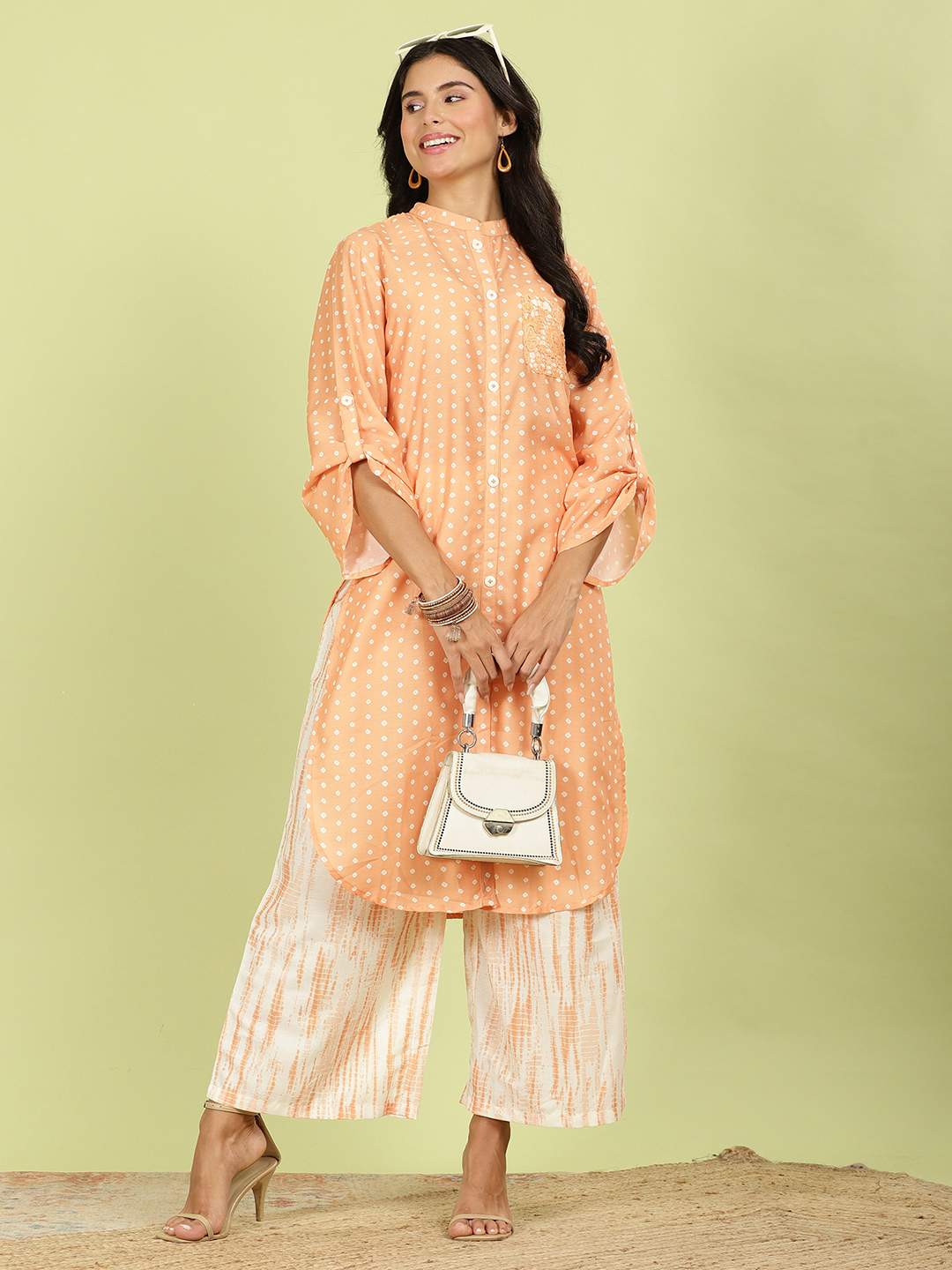 Samara Cotton Co-ord Set Orange